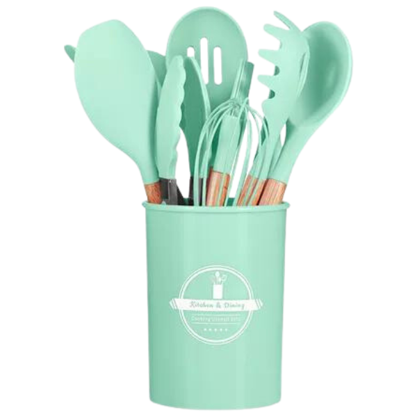 Kit Utensílios Cozinha 12 Peças Silicone