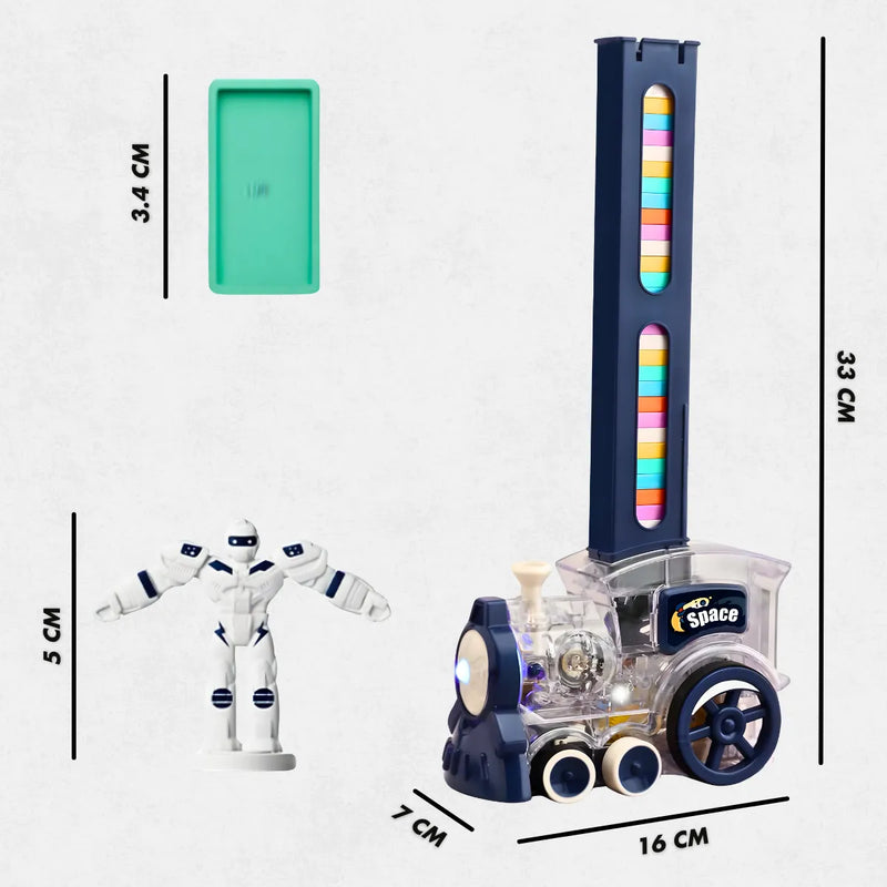 Trem Dominó Colorido Com Música e Luz