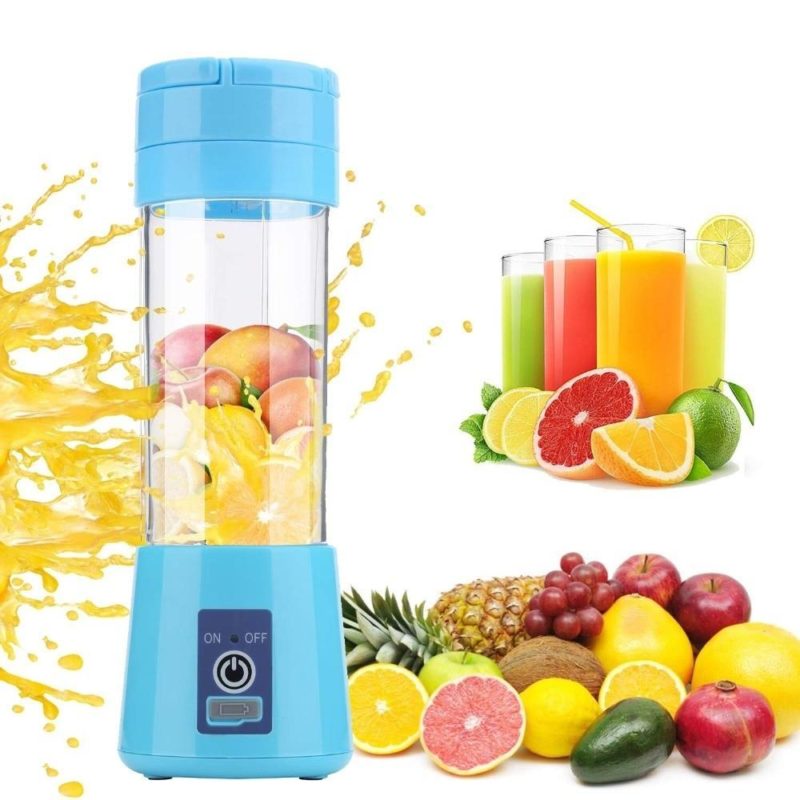 Mini Liquidificador Portátil USB Juice Shake 6 Lâminas