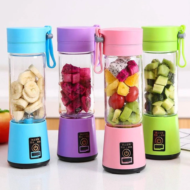 Mini Liquidificador Portátil USB Juice Shake 6 Lâminas