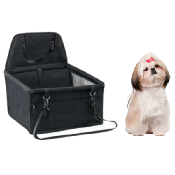 Cadeirinha Carro Pet Cães Gato (Preto)