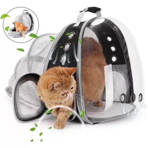 Mochila Pet Para Transporte de Cães E Gatos (COR PRETA)