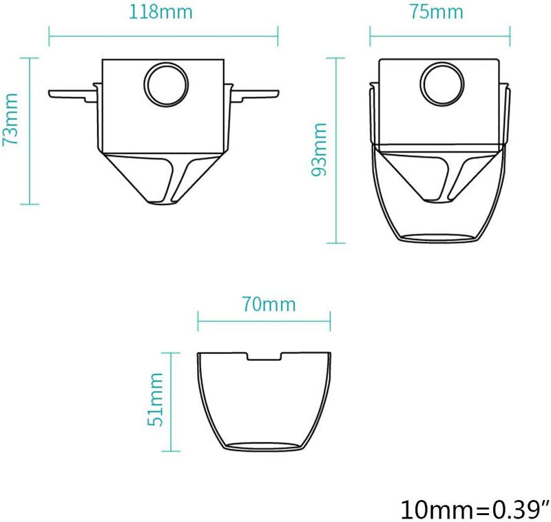 Mini Coador de Café Dobrável Portátil