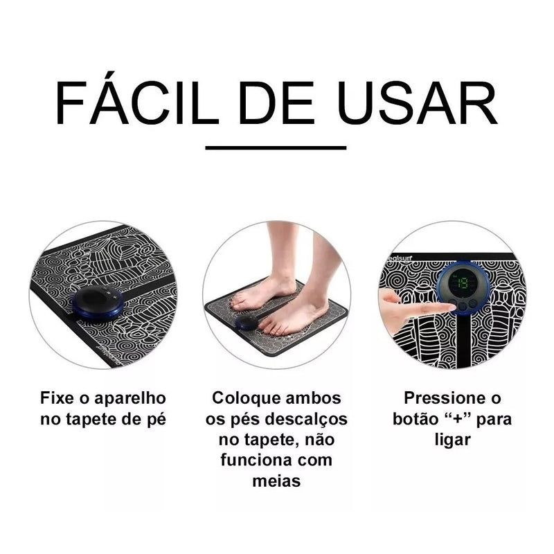 Massageador Para Pés Pernas Magnético Relaxante Pro